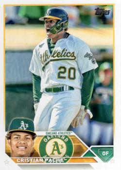 #296 Cristian Pache - Oakland Athletics - 2023 Topps Baseball