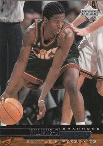 #296 Shammond Williams - Seattle SuperSonics - 1999-00 Upper Deck Basketball