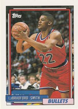 #296 LaBradford Smith - Washington Bullets - 1992-93 Topps Basketball