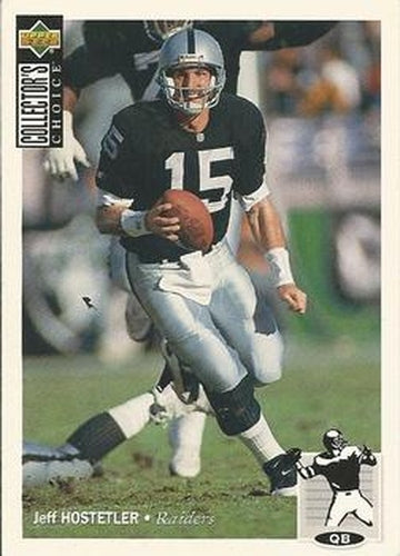 #296 Jeff Hostetler - Los Angeles Raiders - 1994 Collector's Choice Football