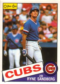 #296 Ryne Sandberg - Chicago Cubs - 1985 O-Pee-Chee Baseball