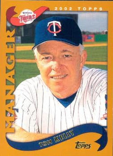 #297 Tom Kelly - Minnesota Twins - 2002 Topps Baseball