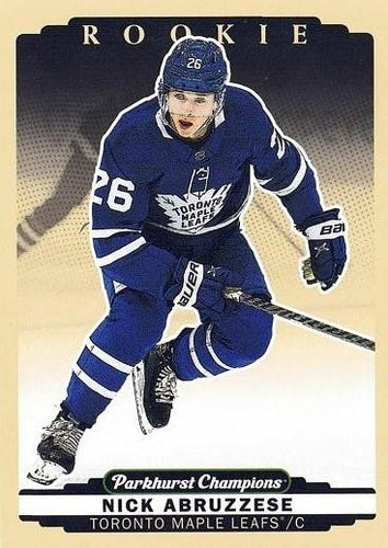 #297 Nick Abruzzese - Toronto Maple Leafs - 2022-23 Parkhurst Champions Hockey