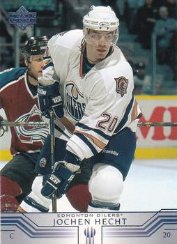 #297 Jochen Hecht - Edmonton Oilers - 2001-02 Upper Deck Hockey