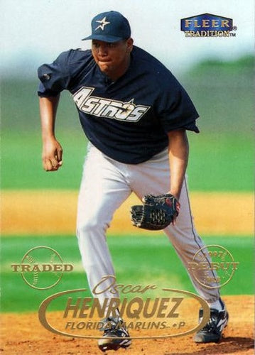 #297 Oscar Henriquez - Florida Marlins - 1998 Fleer Tradition Baseball