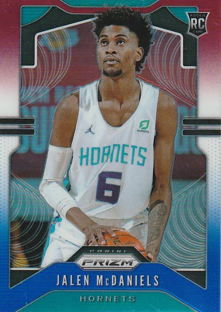 #297 Jalen McDaniels - Charlotte Hornets - 2019-20 Panini Prizm - Prizms Red White and Blue Basketball
