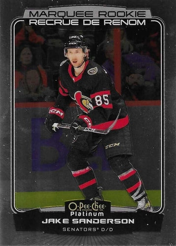 #297 Jake Sanderson - Ottawa Senators - 2022-23 O-Pee-Chee Platinum Hockey