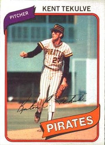 #297 Kent Tekulve - Pittsburgh Pirates - 1980 O-Pee-Chee Baseball
