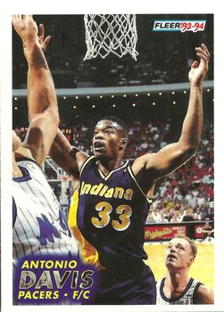 #297 Antonio Davis - Indiana Pacers - 1993-94 Fleer Basketball