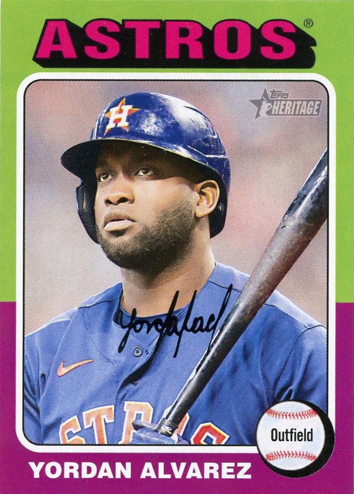 #297 Yordan Alvarez - Houston Astros - 2024 Topps Heritage Baseball
