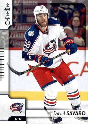#297 David Savard - Columbus Blue Jackets - 2017-18 O-Pee-Chee Hockey