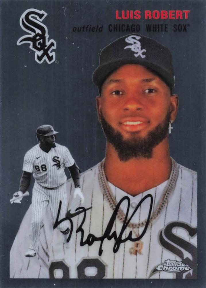 #297 Luis Robert - Chicago White Sox - 2023 Topps Chrome Platinum Anniversary Baseball