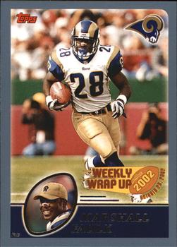 #297 Marshall Faulk - St. Louis Rams - 2003 Topps Football