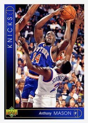#297 Anthony Mason - New York Knicks - 1993-94 Upper Deck Basketball
