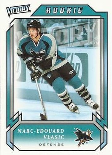 #297 Marc-Edouard Vlasic - San Jose Sharks - 2006-07 Upper Deck Victory Update Hockey