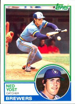 #297 Ned Yost - Milwaukee Brewers - 1983 Topps Baseball