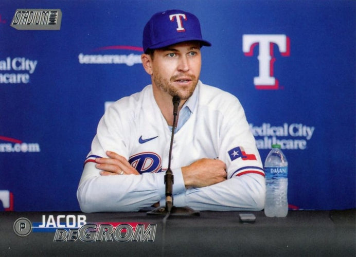 #297 Jacob deGrom - Texas Rangers - 2023 Stadium Club Baseball