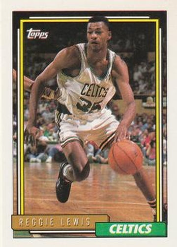 #297 Reggie Lewis - Boston Celtics - 1992-93 Topps Basketball