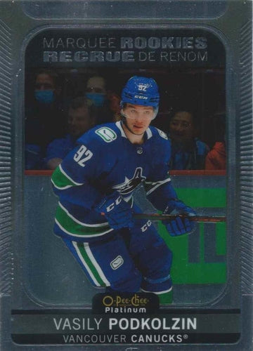 #297 Vasily Podkolzin - Vancouver Canucks - 2021-22 O-Pee-Chee Platinum Hockey