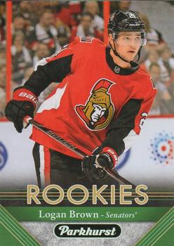 #297 Logan Brown - Ottawa Senators - 2017-18 Parkhurst Hockey