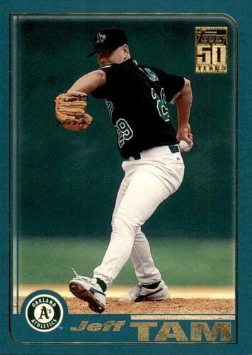 #297 Jeff Tam - Oakland Athletics - 2001 Topps Baseball