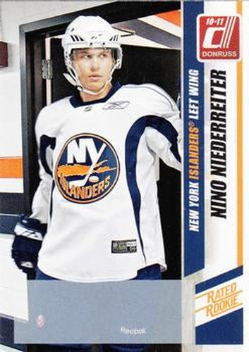 #297a Nino Niederreiter - New York Islanders - 2010-11 Donruss Hockey