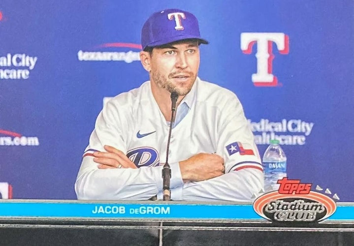 #297b Jacob deGrom - Texas Rangers - 2023 Stadium Club Baseball