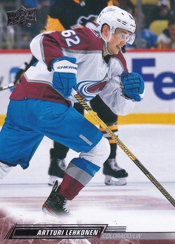 #298 Artturi Lehkonen - Colorado Avalanche - 2022-23 Upper Deck Hockey