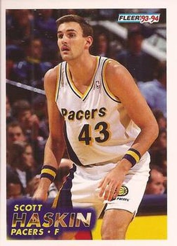 #298 Scott Haskin - Indiana Pacers - 1993-94 Fleer Basketball