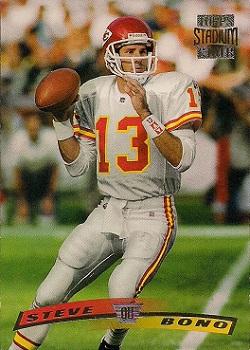 #298 Steve Bono - Kansas City Chiefs - 1996 Stadium Club Football