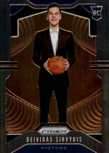 #298 Deividas Sirvydis - Detroit Pistons - 2019-20 Panini Prizm Basketball
