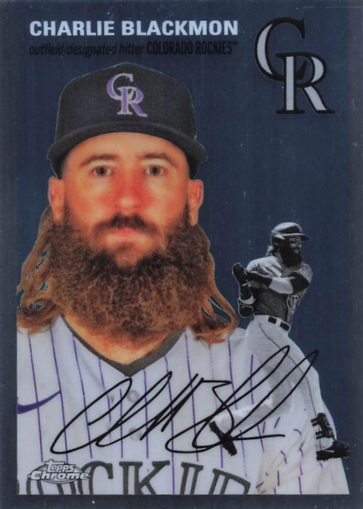 #298 Charlie Blackmon - Colorado Rockies - 2023 Topps Chrome Platinum Anniversary Baseball