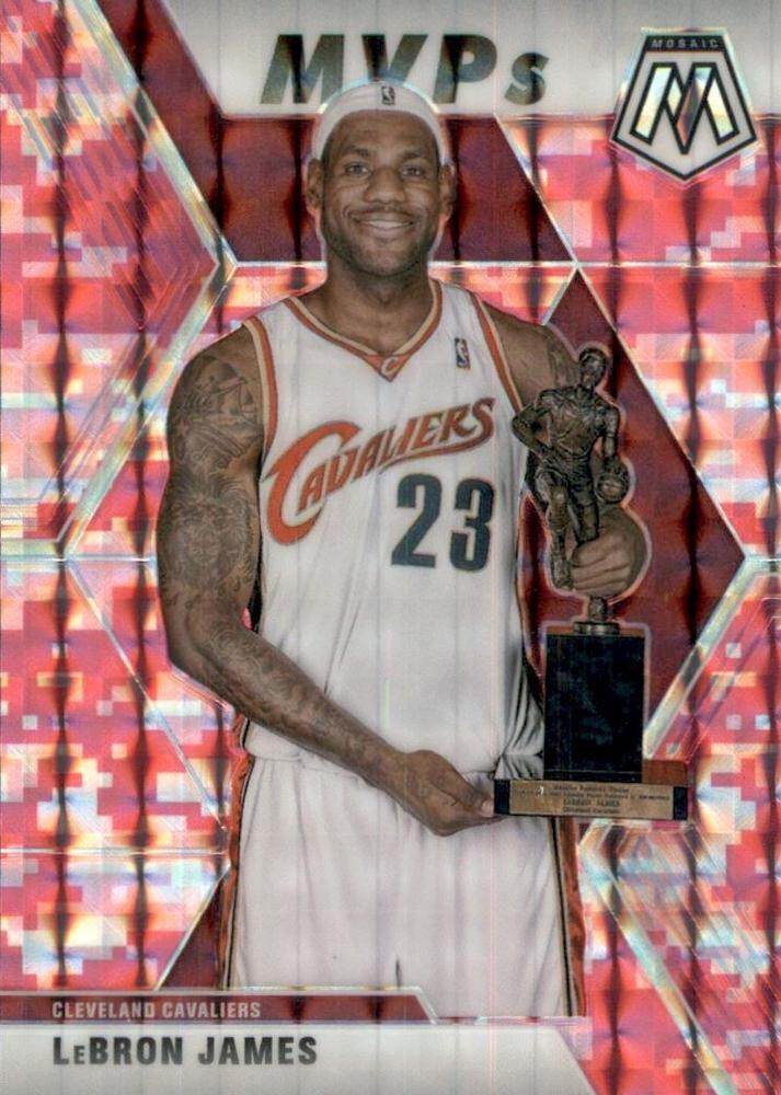 #298 LeBron James - Cleveland Cavaliers - 2019-20 Panini Mosaic - Camo Pink Basketball