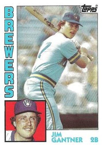 #298 Jim Gantner - Milwaukee Brewers - 1984 Topps Baseball