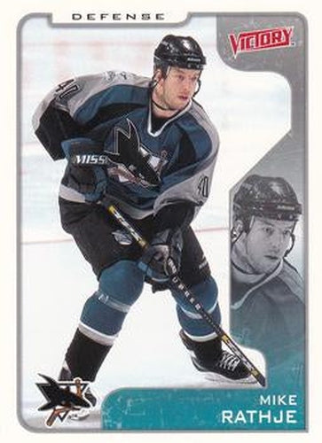 #298 Mike Rathje - San Jose Sharks - 2001-02 Upper Deck Victory Hockey