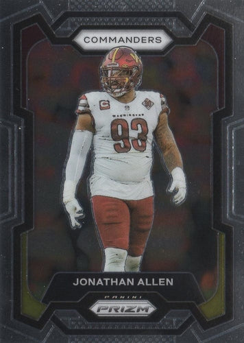 #298 Jonathan Allen - Washington Commanders - 2023 Panini Prizm Football