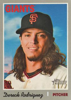 #298 Dereck Rodriguez - San Francisco Giants - 2019 Topps Heritage Baseball