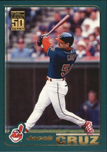#298 Jacob Cruz - Cleveland Indians - 2001 Topps Baseball