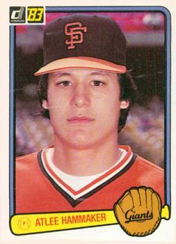 #298 Atlee Hammaker - San Francisco Giants - 1983 Donruss Baseball