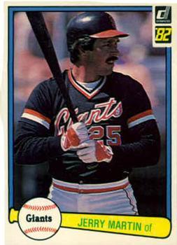#298 Jerry Martin - San Francisco Giants - 1982 Donruss Baseball