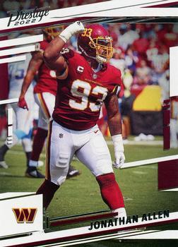 #298 Jonathan Allen - Washington Commanders - 2022 Panini Prestige Football
