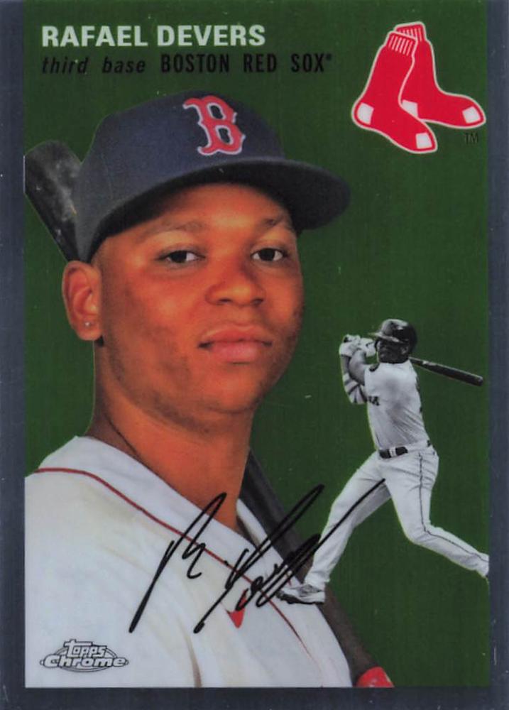 #299 Rafael Devers - Boston Red Sox - 2023 Topps Chrome Platinum Anniversary Baseball