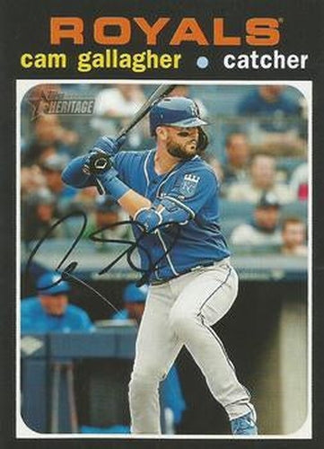 #299 Cam Gallagher - Kansas City Royals - 2020 Topps Heritage Baseball