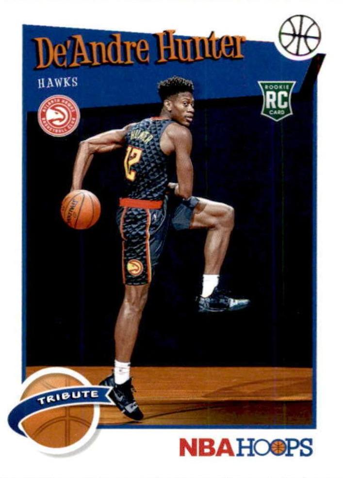 #299 De'Andre Hunter - Atlanta Hawks - 2019-20 Hoops Basketball