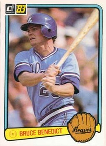 #299 Bruce Benedict - Atlanta Braves - 1983 Donruss Baseball