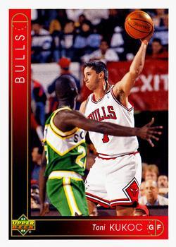 #299 Toni Kukoc - Chicago Bulls - 1993-94 Upper Deck Basketball