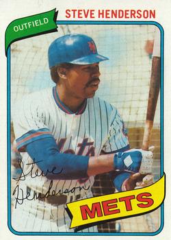 #299 Steve Henderson - New York Mets - 1980 Topps Baseball