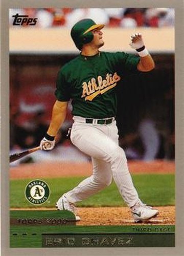 #299 Eric Chavez - Oakland Athletics - 2000 Topps Baseball