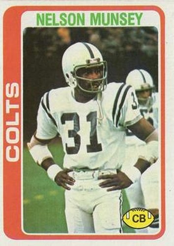 #299 Nelson Munsey - Baltimore Colts - 1978 Topps Football