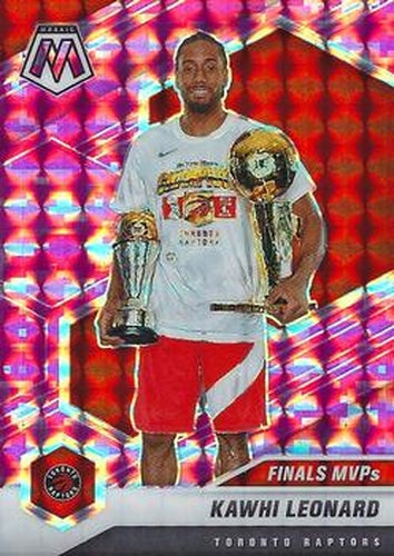 #299 Kawhi Leonard - Toronto Raptors - 2020-21 Panini Mosaic - Mosaic Camo Pink Basketball